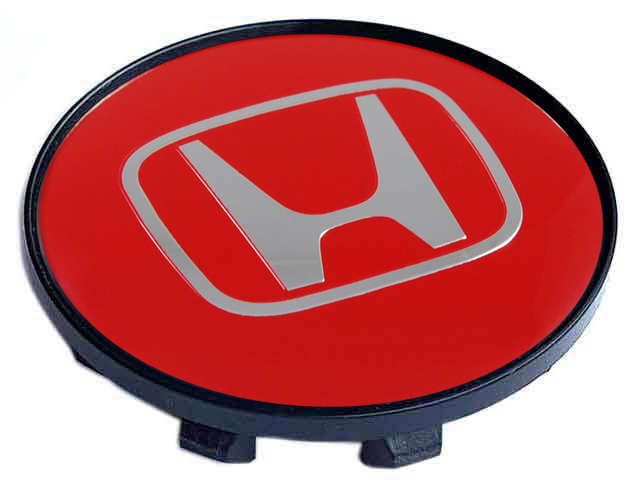 Колпачок на литые диски Honda 58/50/11 красный 