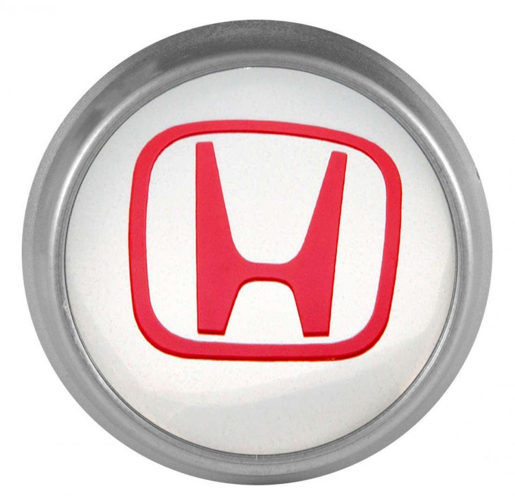 Заглушка на диски Honda 74/70/9 хром красный 