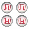 Заглушка на диски Honda 74/70/9 хром красный 