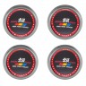 Заглушка на диски Honda Mugen Power 74/70/9 черный красный