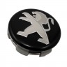 Колпачок на диски Peugeot 60/56/12 9672558477 9806697577 черный хром